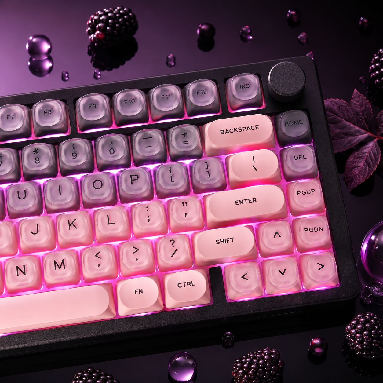 Siyah Pembe Geçişli Kristal Tu - Gaming Accessories Aesthetic incelemesi ve fiyatı